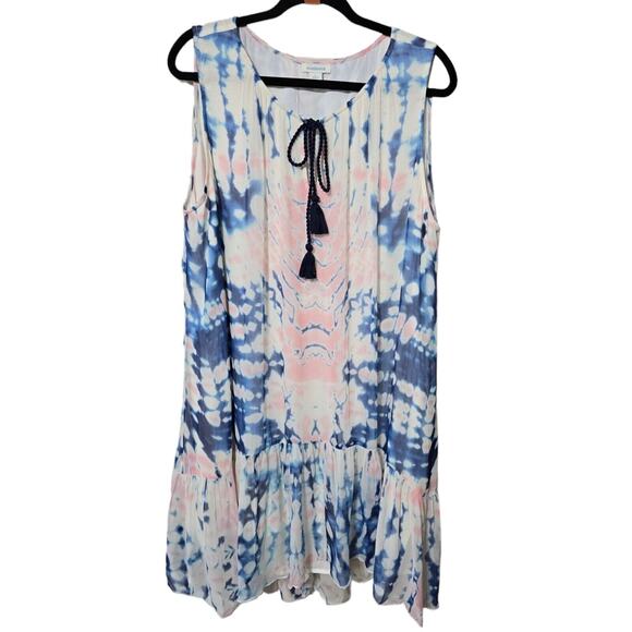 Sundance Large Tie Dye Whisper Sleeveless‎ Dress - Picture 3 of 12